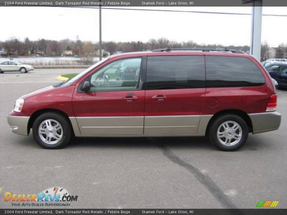 2004 Ford Freestar Limited Dark Toreador Red Metallic / Pebble Beige Photo #10