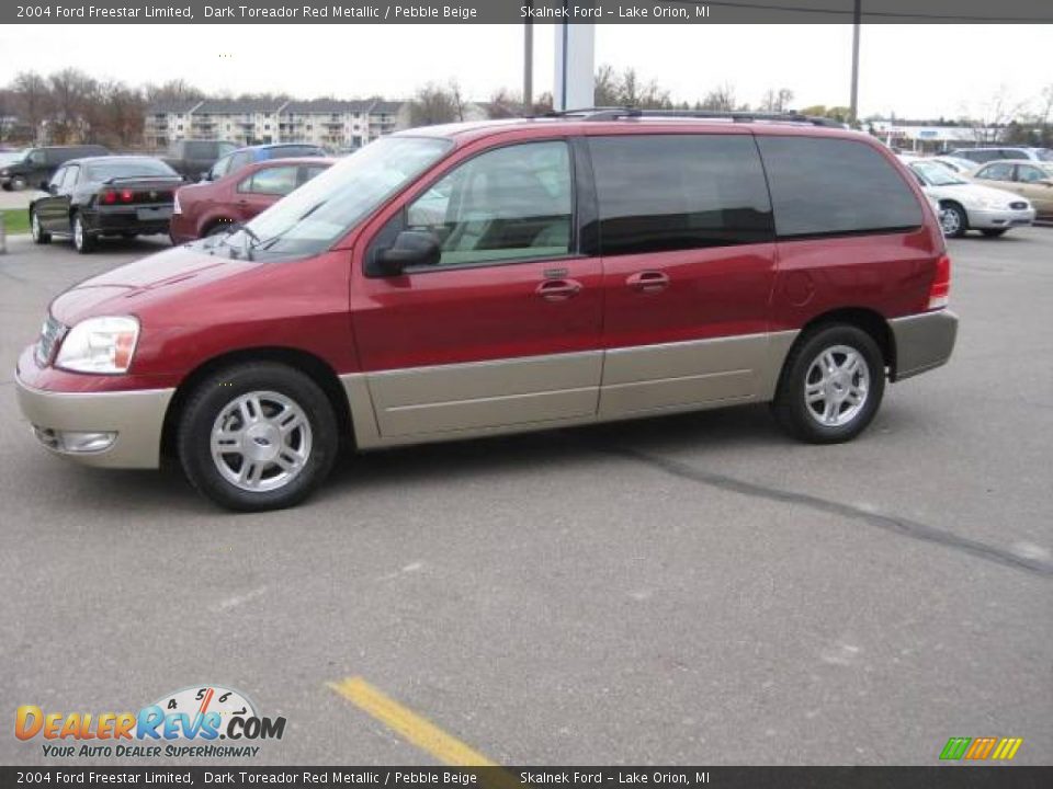 2004 Ford Freestar Limited Dark Toreador Red Metallic / Pebble Beige Photo #11