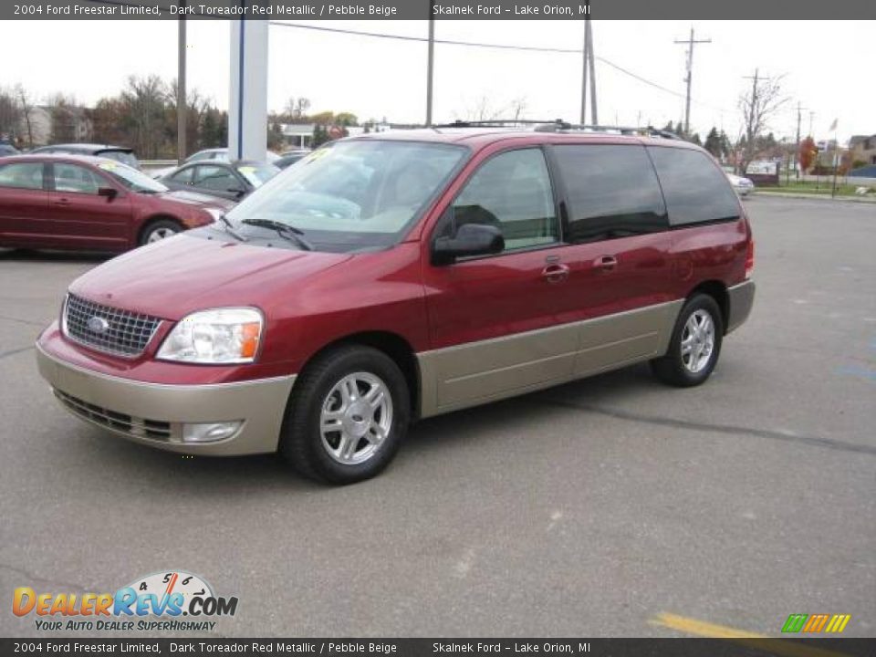 2004 Ford Freestar Limited Dark Toreador Red Metallic / Pebble Beige Photo #12