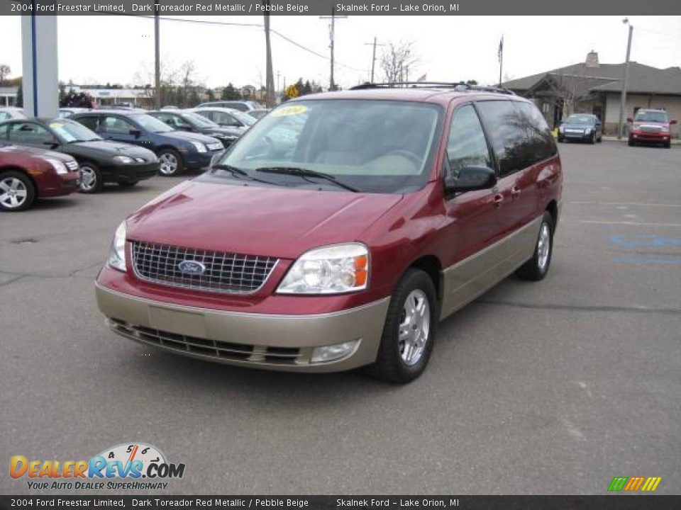 2004 Ford Freestar Limited Dark Toreador Red Metallic / Pebble Beige Photo #13
