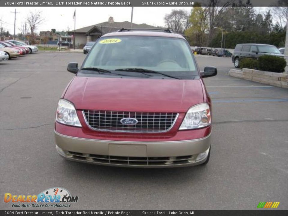 2004 Ford Freestar Limited Dark Toreador Red Metallic / Pebble Beige Photo #14
