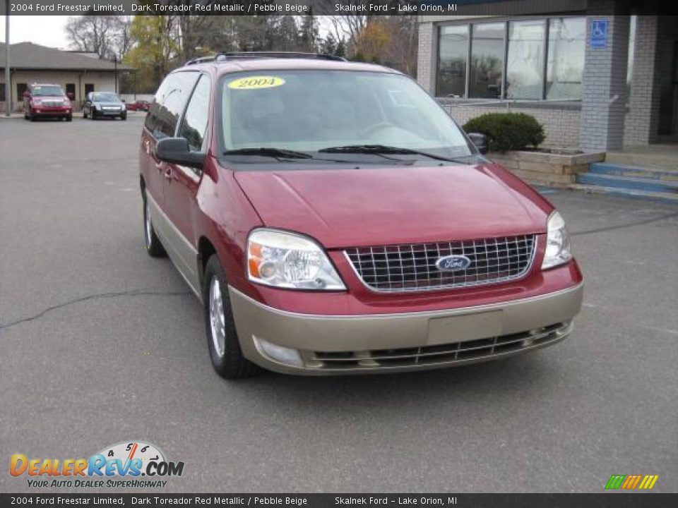 2004 Ford Freestar Limited Dark Toreador Red Metallic / Pebble Beige Photo #15