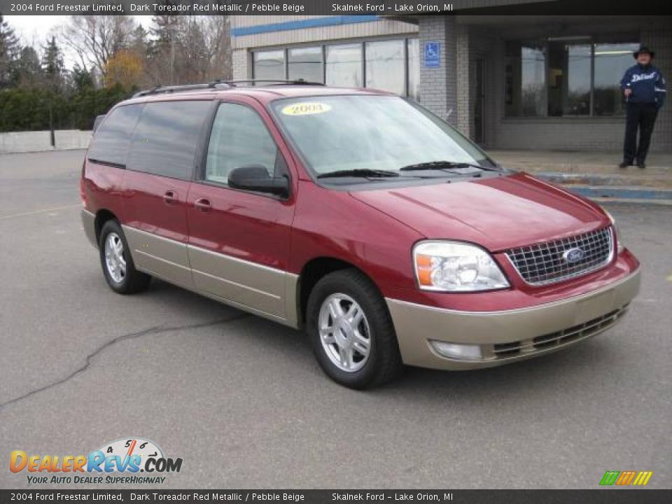 2004 Ford Freestar Limited Dark Toreador Red Metallic / Pebble Beige Photo #16