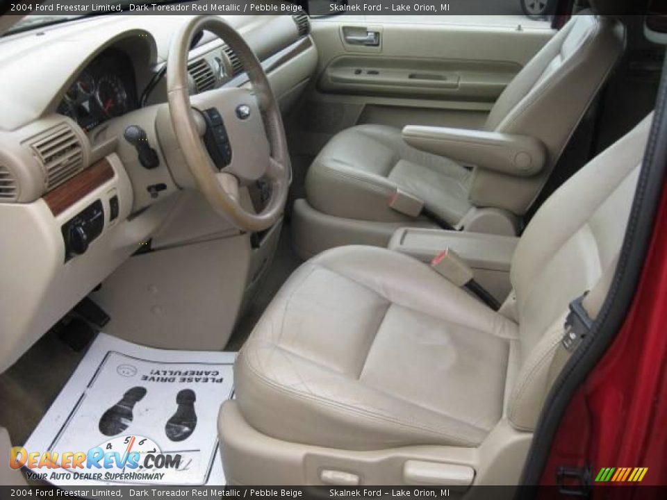 2004 Ford Freestar Limited Dark Toreador Red Metallic / Pebble Beige Photo #29