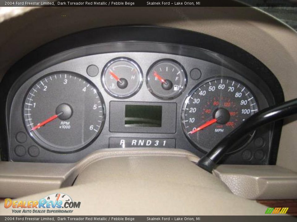 2004 Ford Freestar Limited Dark Toreador Red Metallic / Pebble Beige Photo #36