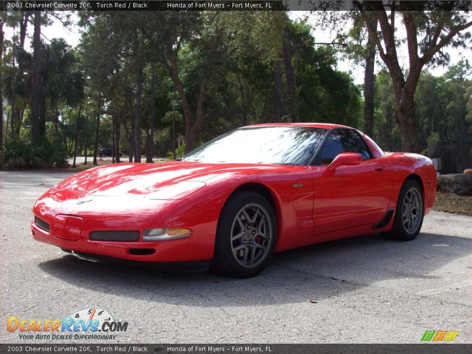 2003 Chevrolet Corvette Z06 Torch Red / Black Photo #3