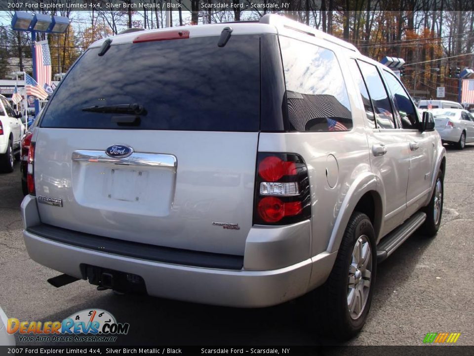 2007 Ford Explorer Limited 4x4 Silver Birch Metallic / Black Photo #4