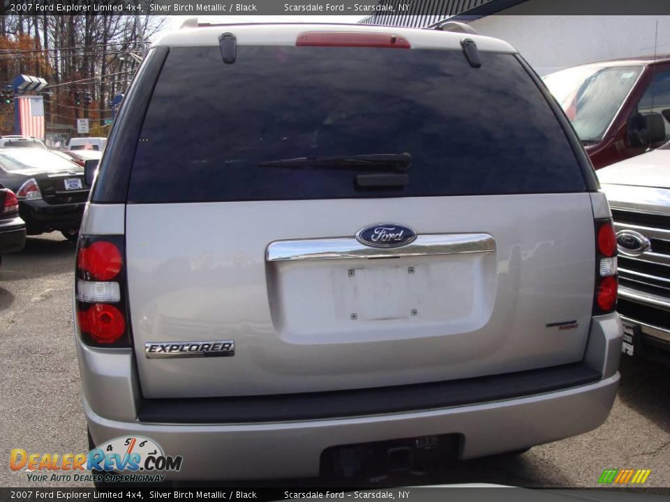 2007 Ford Explorer Limited 4x4 Silver Birch Metallic / Black Photo #5