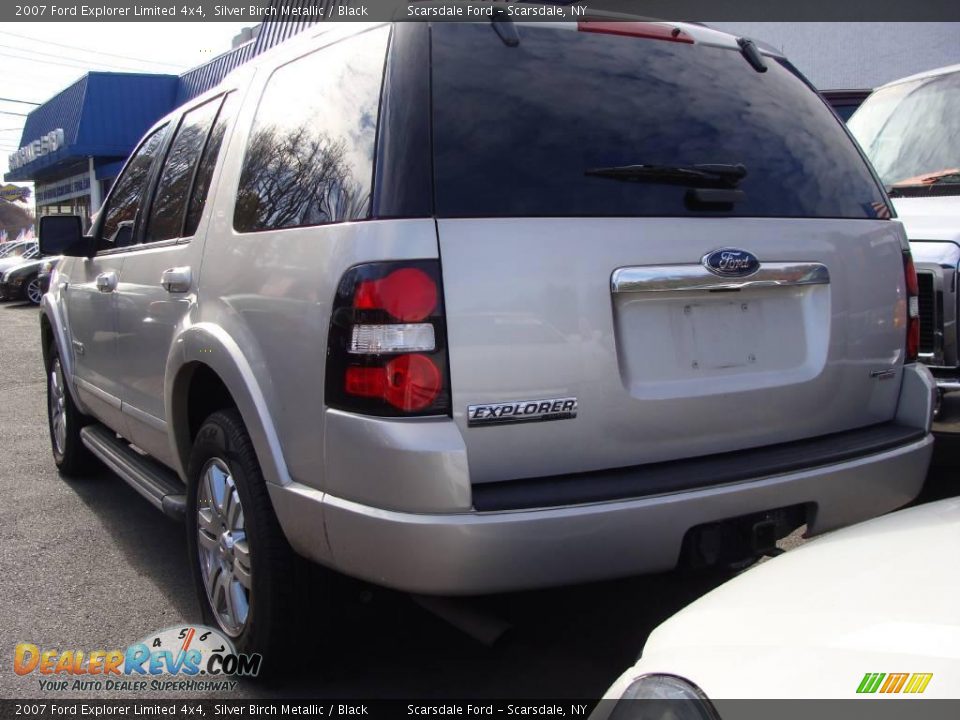 2007 Ford Explorer Limited 4x4 Silver Birch Metallic / Black Photo #6