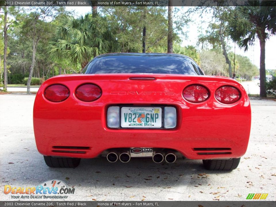 2003 Chevrolet Corvette Z06 Torch Red / Black Photo #6