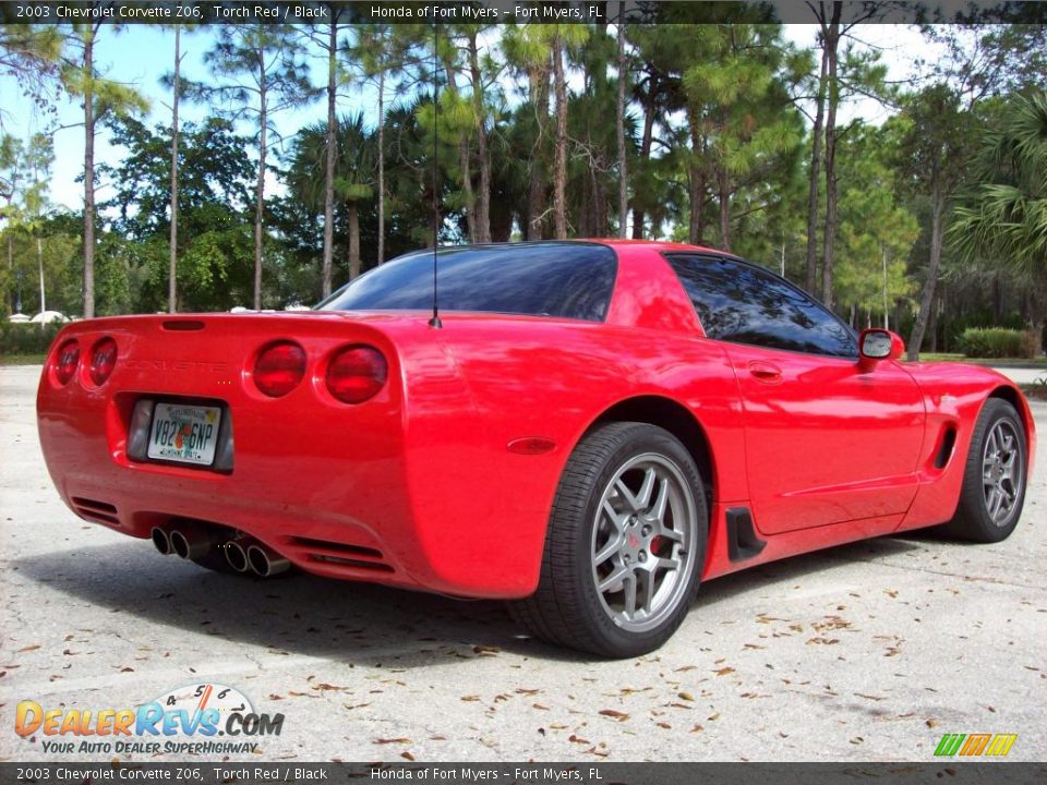 2003 Chevrolet Corvette Z06 Torch Red / Black Photo #7