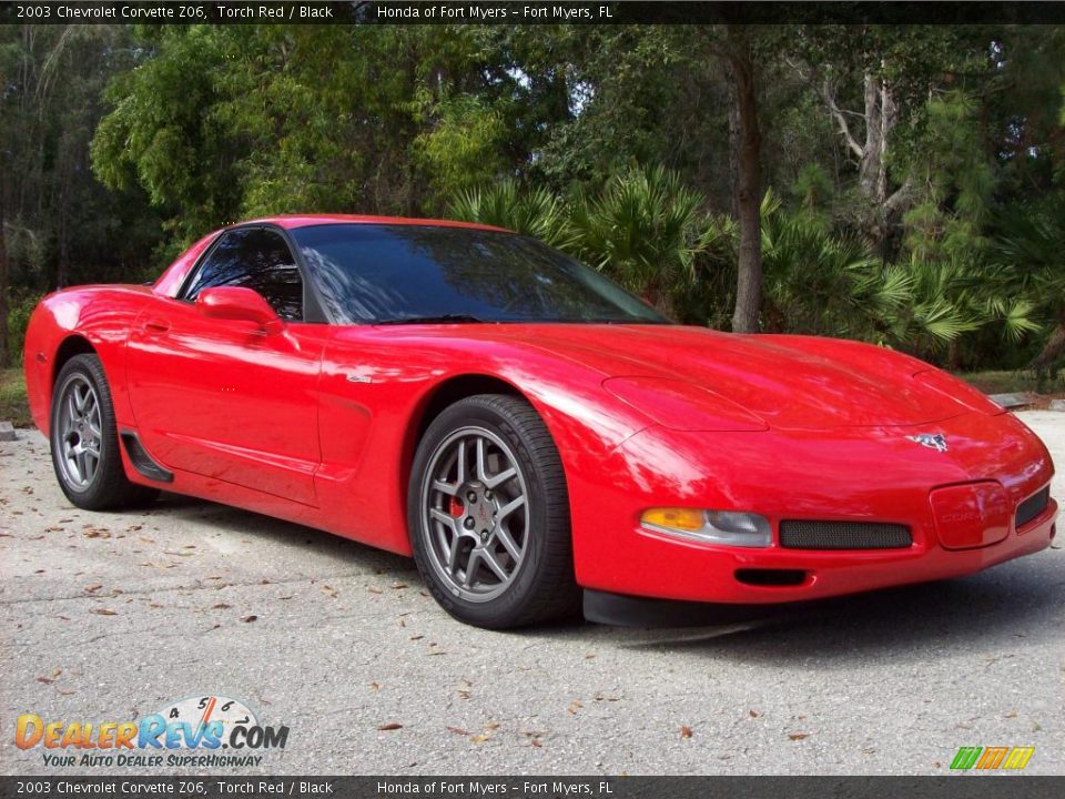 2003 Chevrolet Corvette Z06 Torch Red / Black Photo #9