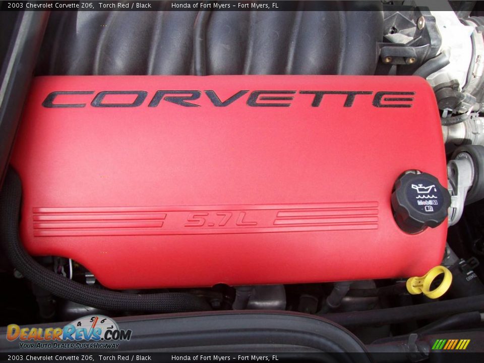 2003 Chevrolet Corvette Z06 Torch Red / Black Photo #14
