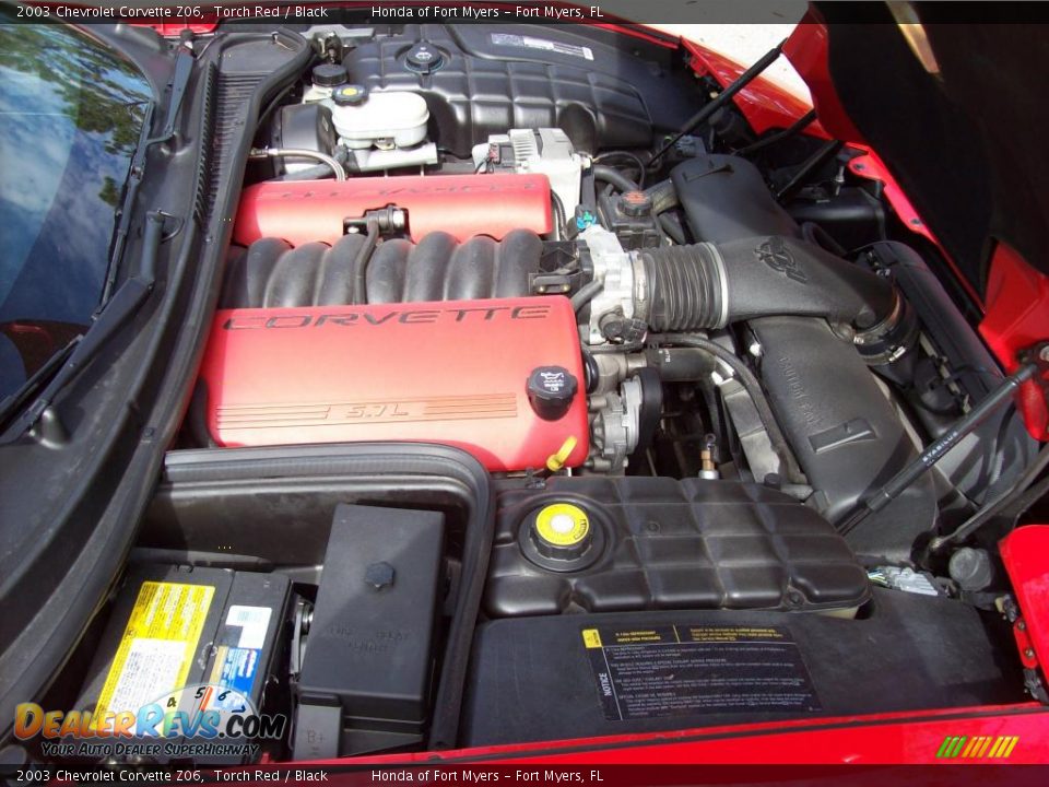 2003 Chevrolet Corvette Z06 Torch Red / Black Photo #15