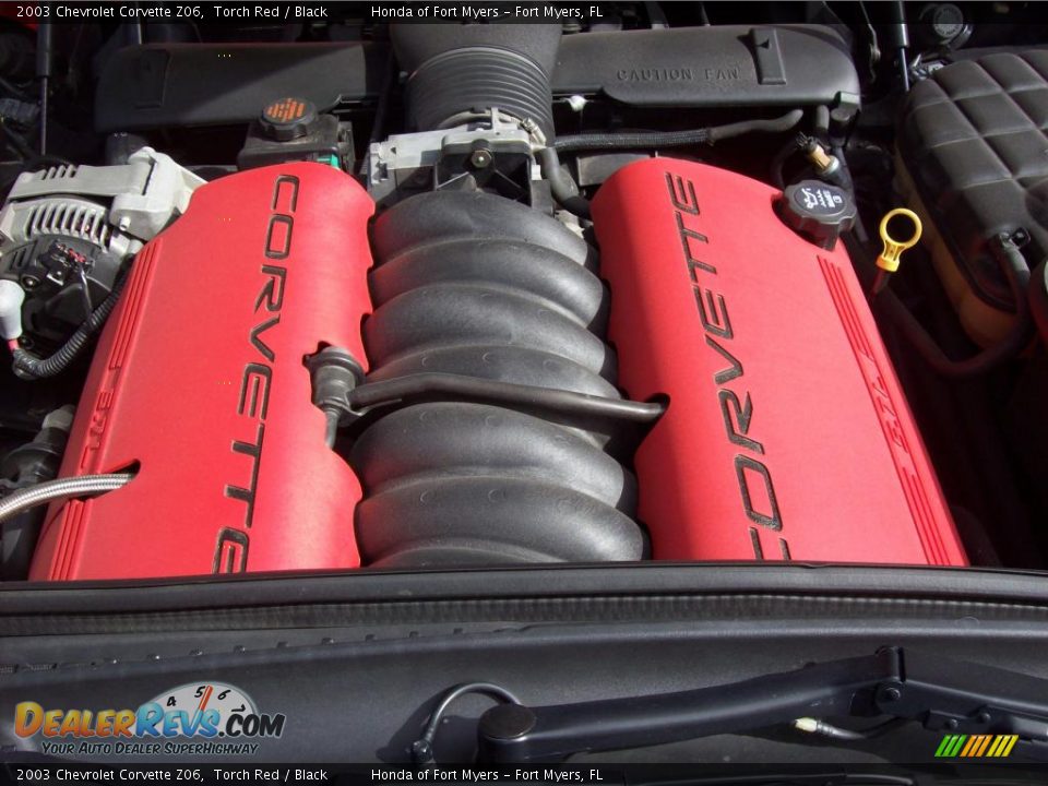 2003 Chevrolet Corvette Z06 Torch Red / Black Photo #17