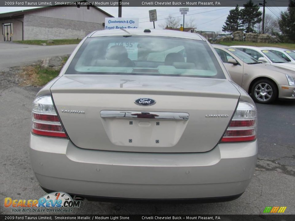 2009 Ford Taurus Limited Smokestone Metallic / Medium Light Stone Photo #4