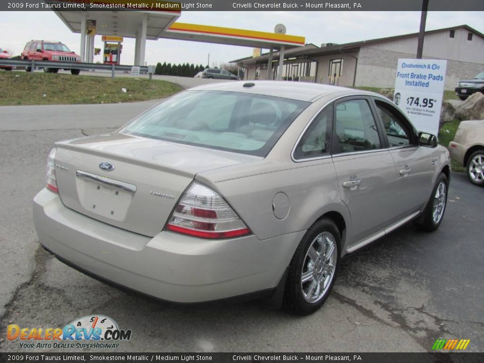 2009 Ford Taurus Limited Smokestone Metallic / Medium Light Stone Photo #6