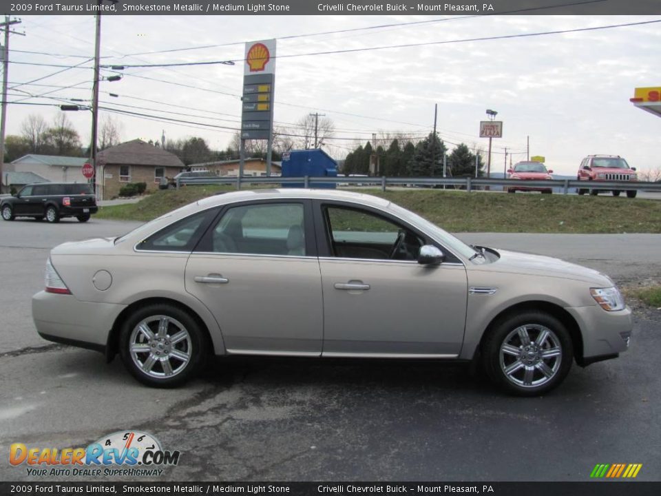 2009 Ford Taurus Limited Smokestone Metallic / Medium Light Stone Photo #7