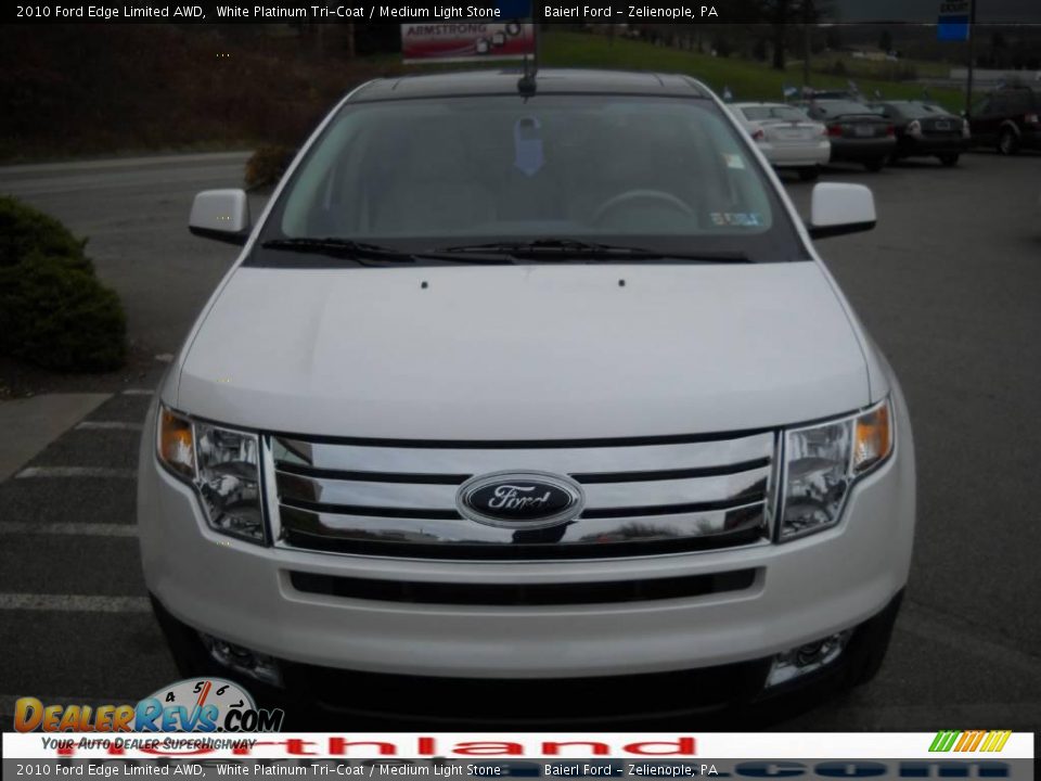 2010 Ford Edge Limited AWD White Platinum Tri-Coat / Medium Light Stone Photo #3