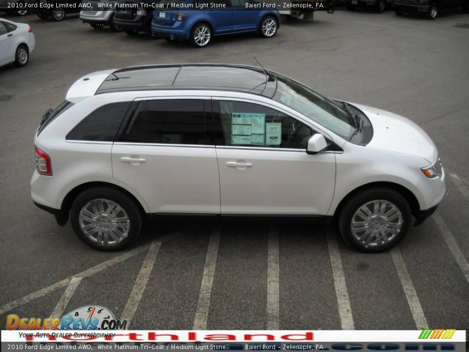 2010 Ford Edge Limited AWD White Platinum Tri-Coat / Medium Light Stone Photo #5