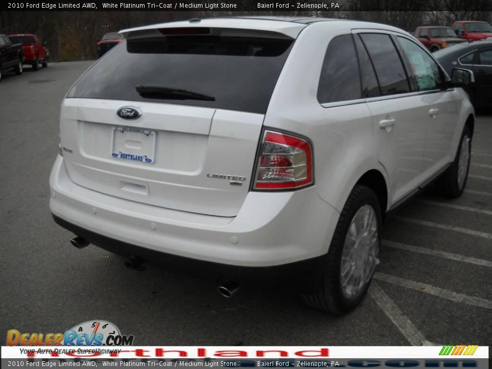 2010 Ford Edge Limited AWD White Platinum Tri-Coat / Medium Light Stone Photo #6