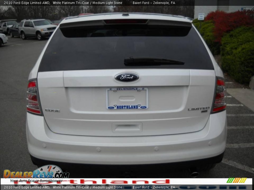 2010 Ford Edge Limited AWD White Platinum Tri-Coat / Medium Light Stone Photo #7