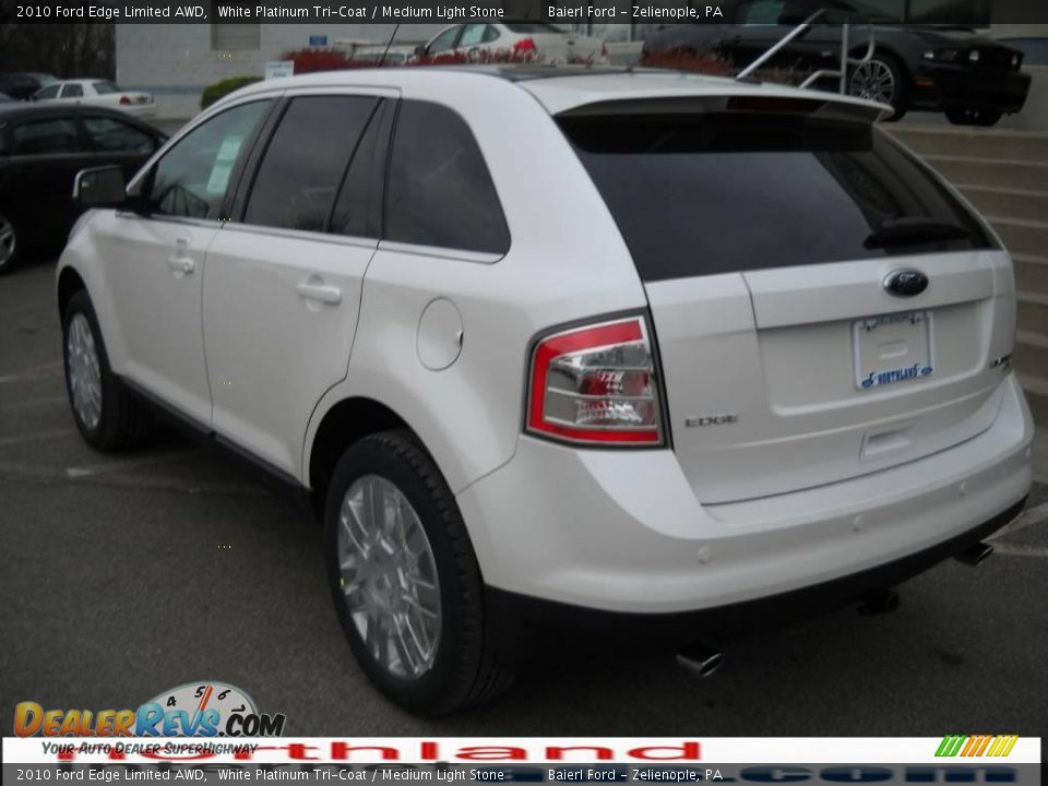 2010 Ford Edge Limited AWD White Platinum Tri-Coat / Medium Light Stone Photo #8