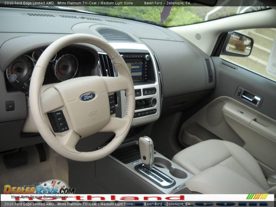 2010 Ford Edge Limited AWD White Platinum Tri-Coat / Medium Light Stone Photo #10