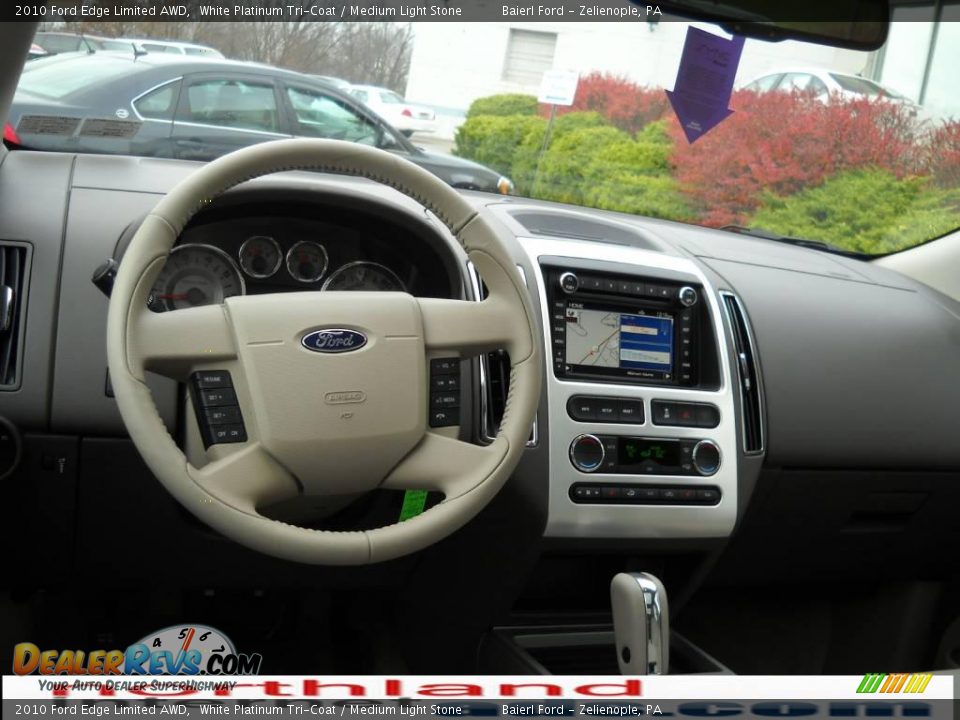 2010 Ford Edge Limited AWD White Platinum Tri-Coat / Medium Light Stone Photo #14