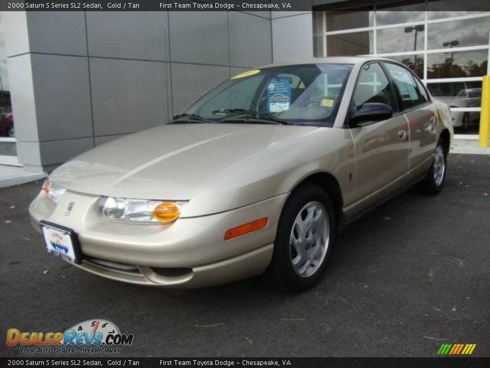 2000 Saturn S Series SL2 Sedan Gold / Tan Photo #1