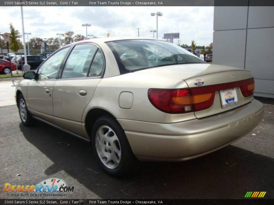 2000 Saturn S Series SL2 Sedan Gold / Tan Photo #3