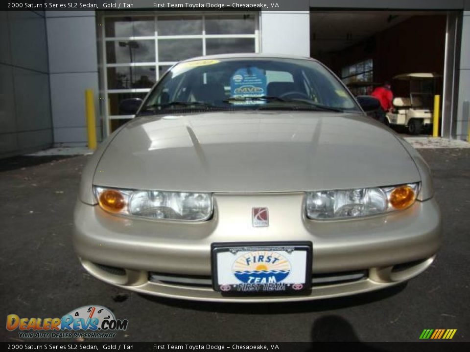 2000 Saturn S Series SL2 Sedan Gold / Tan Photo #8