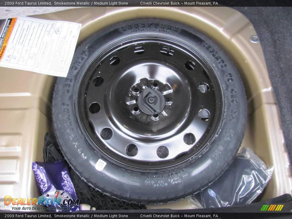 2009 Ford Taurus Limited Smokestone Metallic / Medium Light Stone Photo #35
