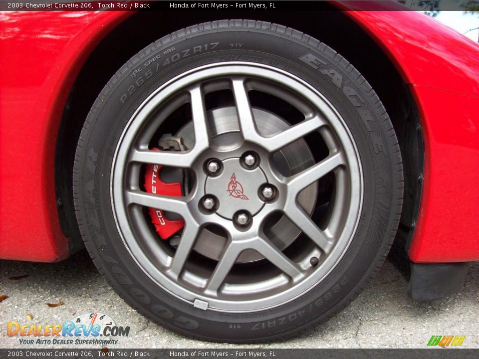 2003 Chevrolet Corvette Z06 Torch Red / Black Photo #33