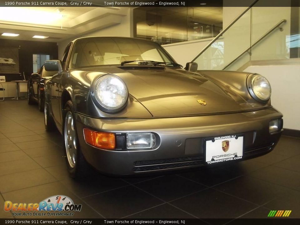1990 Porsche 911 Carrera Coupe Grey / Grey Photo #3