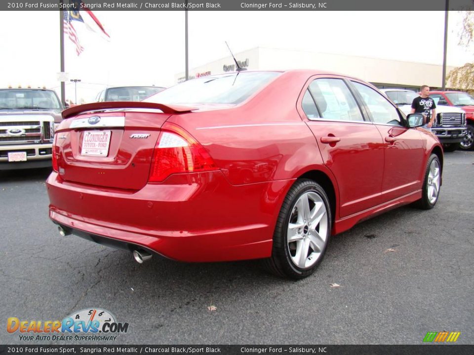 2010 Ford Fusion Sport Sangria Red Metallic / Charcoal Black/Sport Black Photo #3