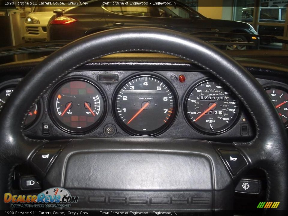 1990 Porsche 911 Carrera Coupe Grey / Grey Photo #15