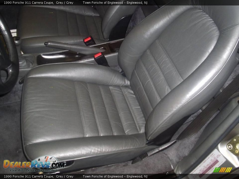 1990 Porsche 911 Carrera Coupe Grey / Grey Photo #22