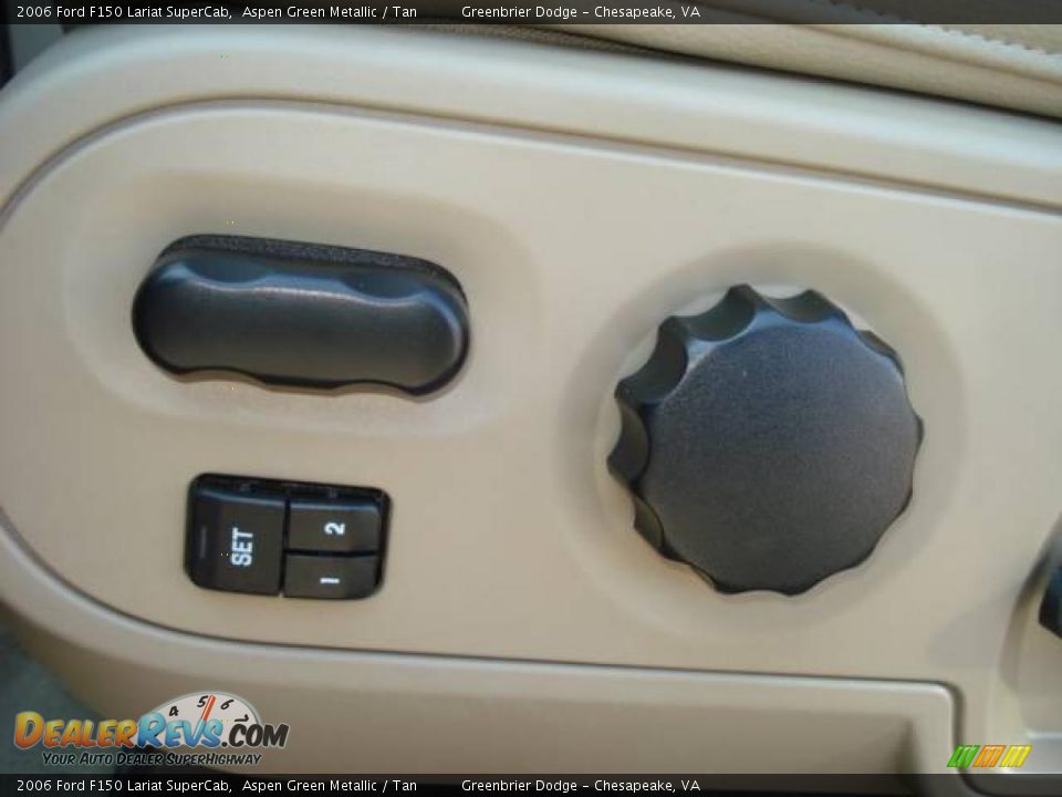 2006 Ford F150 Lariat SuperCab Aspen Green Metallic / Tan Photo #11