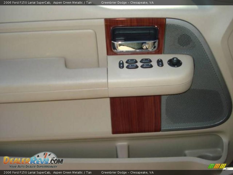 2006 Ford F150 Lariat SuperCab Aspen Green Metallic / Tan Photo #16