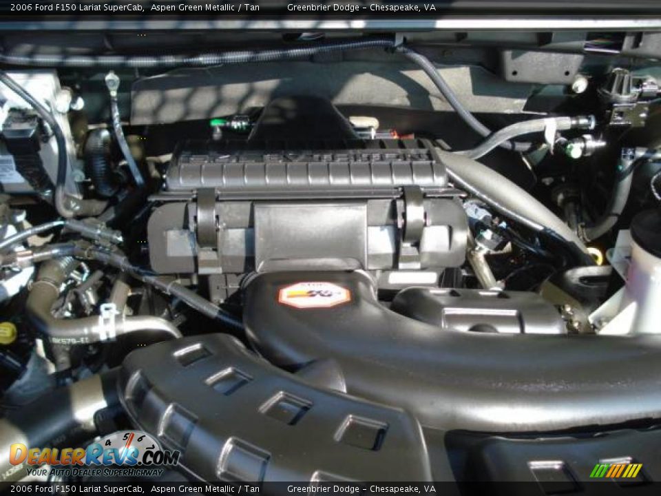 2006 Ford F150 Lariat SuperCab Aspen Green Metallic / Tan Photo #30