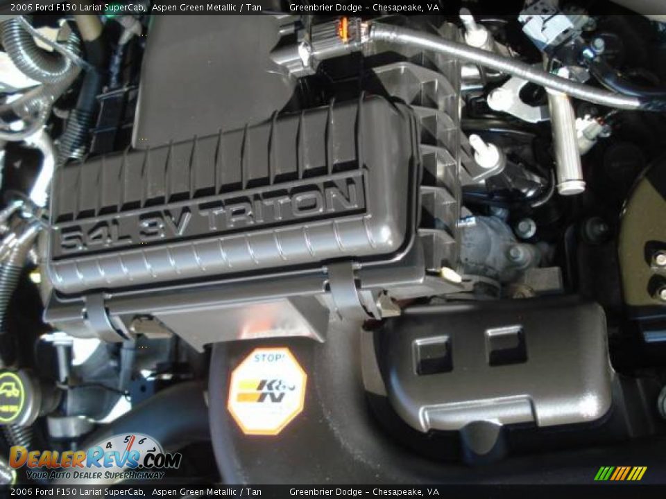 2006 Ford F150 Lariat SuperCab Aspen Green Metallic / Tan Photo #31