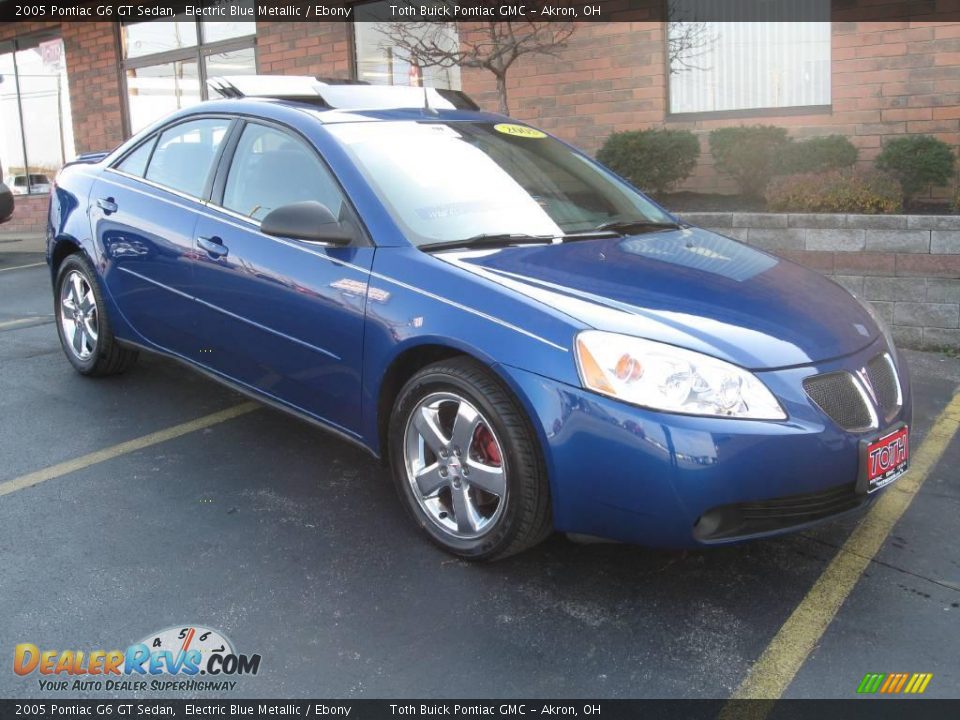 2005 Pontiac G6 GT Sedan Electric Blue Metallic / Ebony Photo #1