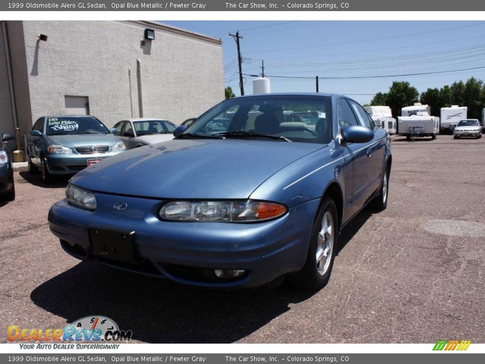 1999 Oldsmobile Alero GL Sedan Opal Blue Metallic / Pewter Gray Photo #2