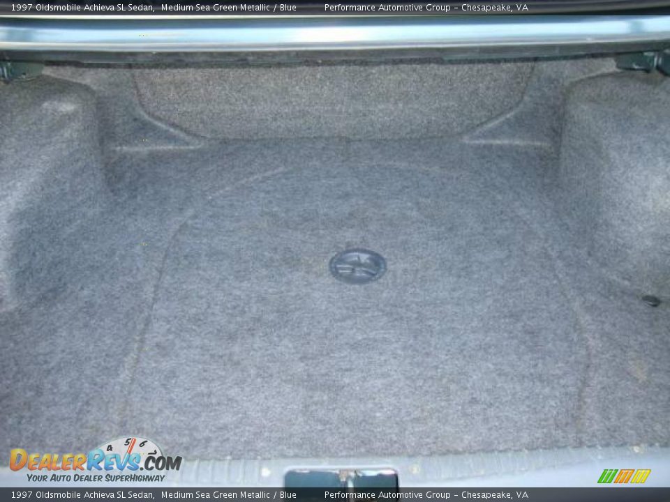 1997 Oldsmobile Achieva SL Sedan Medium Sea Green Metallic / Blue Photo #14