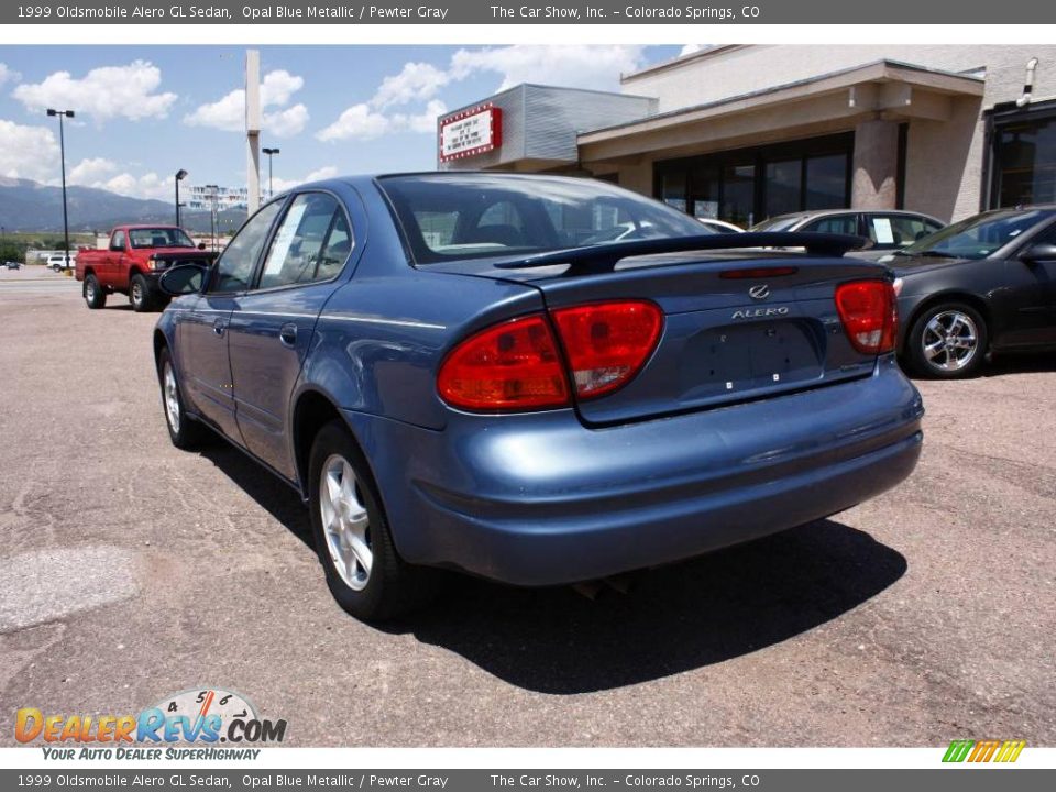 1999 Oldsmobile Alero GL Sedan Opal Blue Metallic / Pewter Gray Photo #5