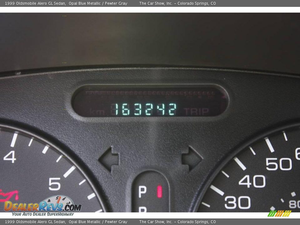 1999 Oldsmobile Alero GL Sedan Opal Blue Metallic / Pewter Gray Photo #7