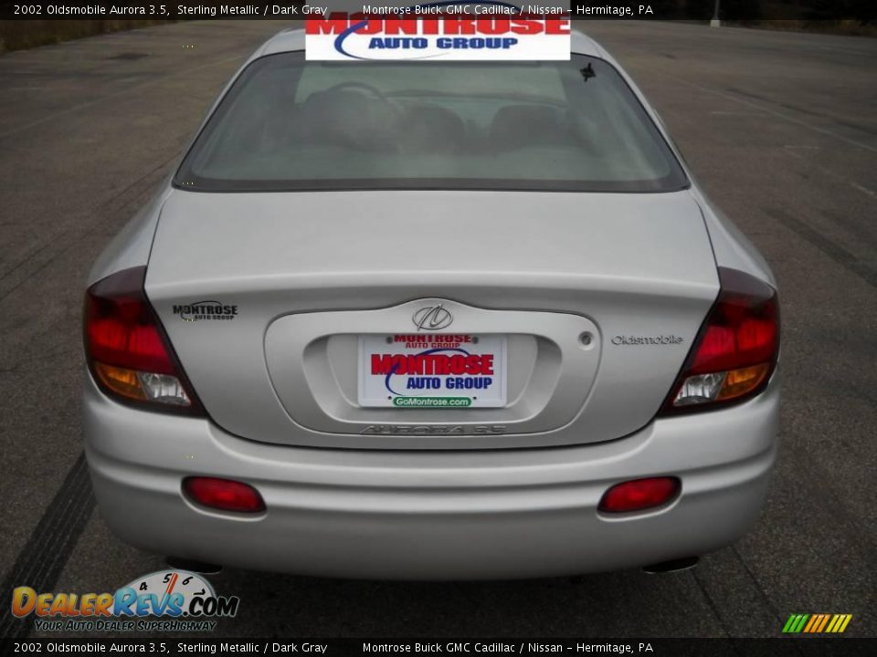 2002 Oldsmobile Aurora 3.5 Sterling Metallic / Dark Gray Photo #4