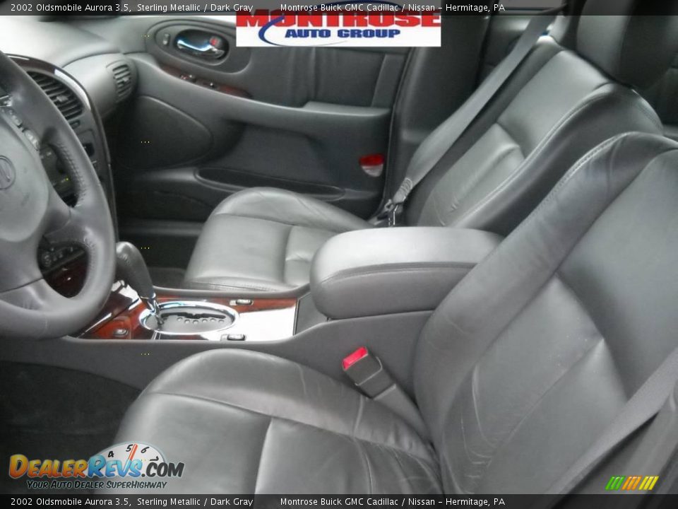 2002 Oldsmobile Aurora 3.5 Sterling Metallic / Dark Gray Photo #10