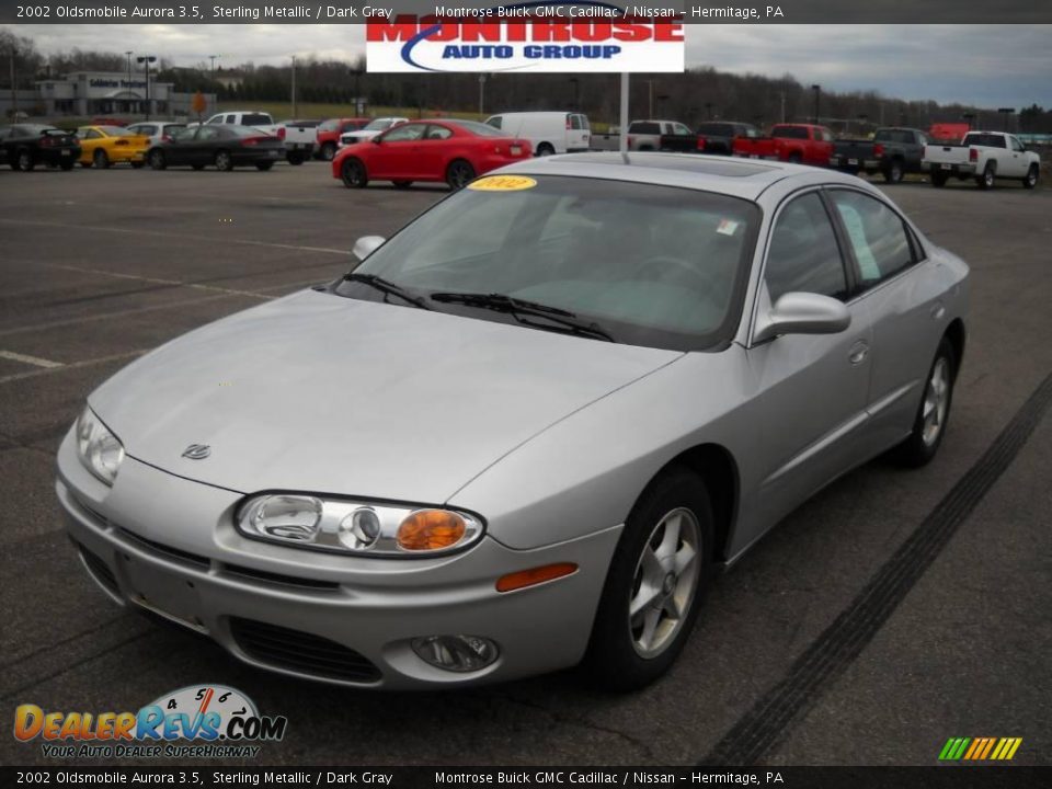 2002 Oldsmobile Aurora 3.5 Sterling Metallic / Dark Gray Photo #21